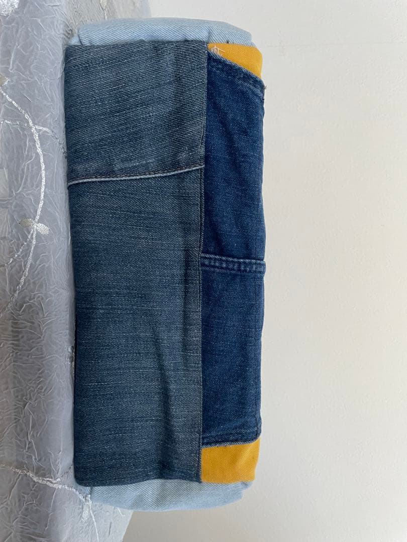 デニムリメイク2wayバッグ　トートバッグ　サイドポケット　Dカン付き