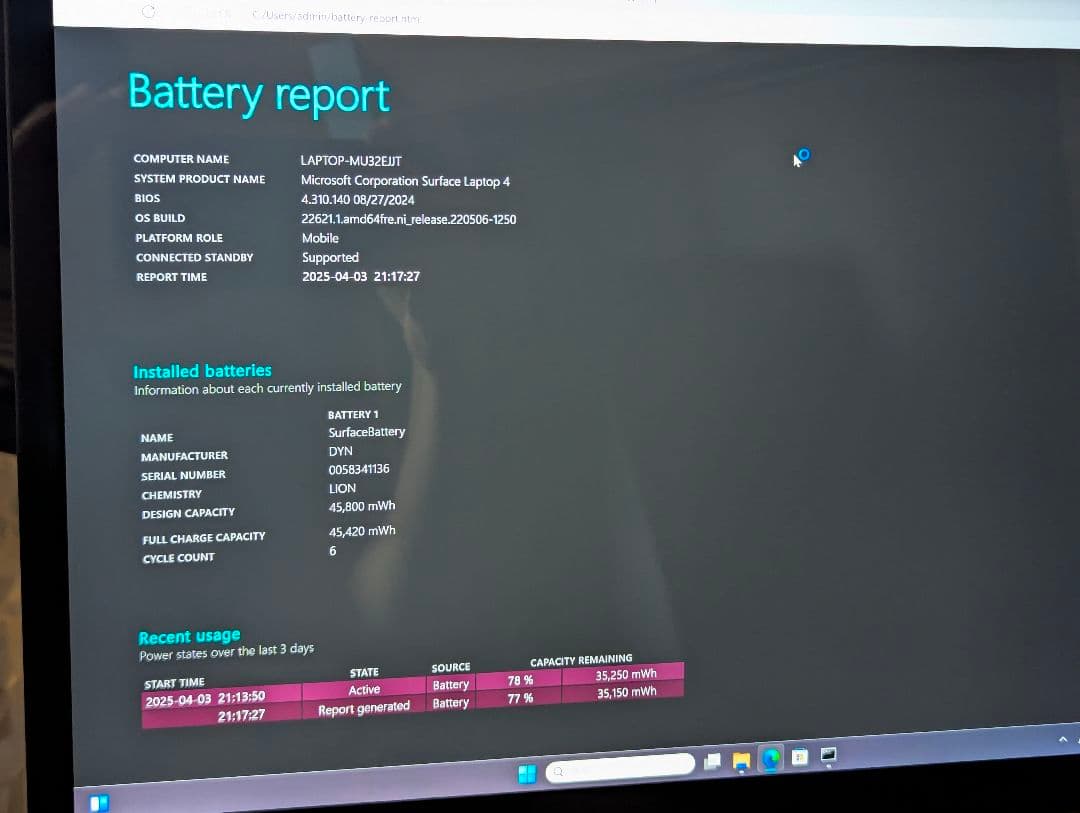 美品 Surface Laptop 4 15inch 512GB RAM8GB