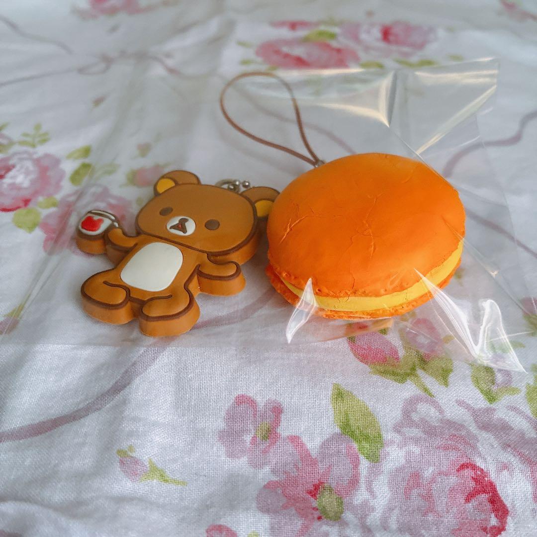 リラックマ コリラックマ マカロンスクイーズストラップ