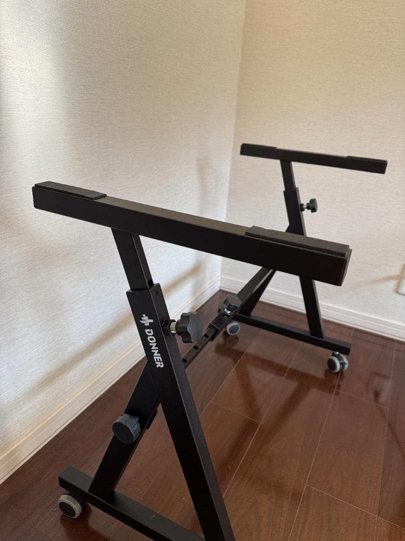 Donner 電子キーボード ピアノ Z型 スタンド 高さ60-85cm