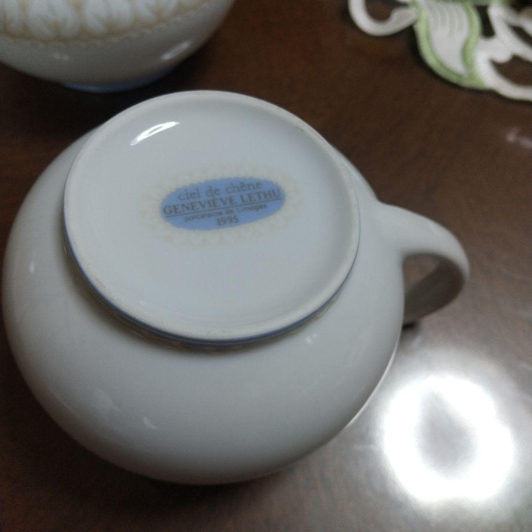 未使用 ジュヌビエーヴ・レチュ シュガーポット&ミルクピッチャー