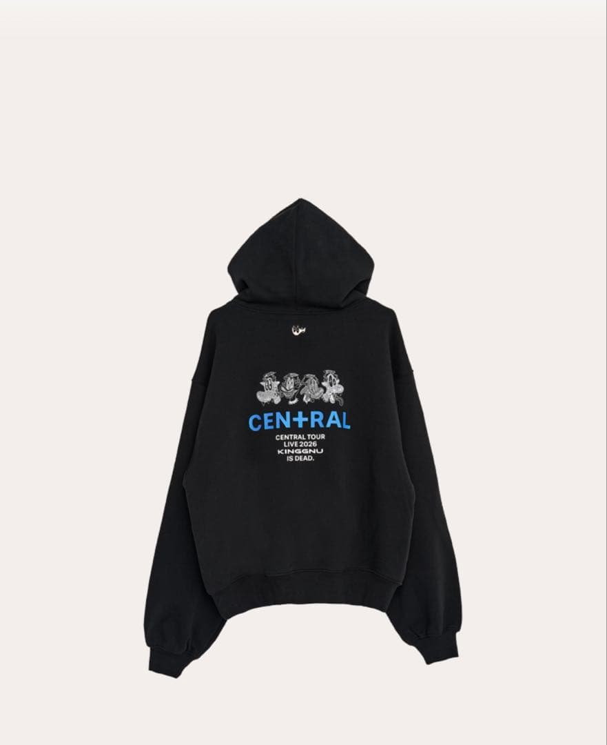 KINGGNU フード付きスウェット 黒