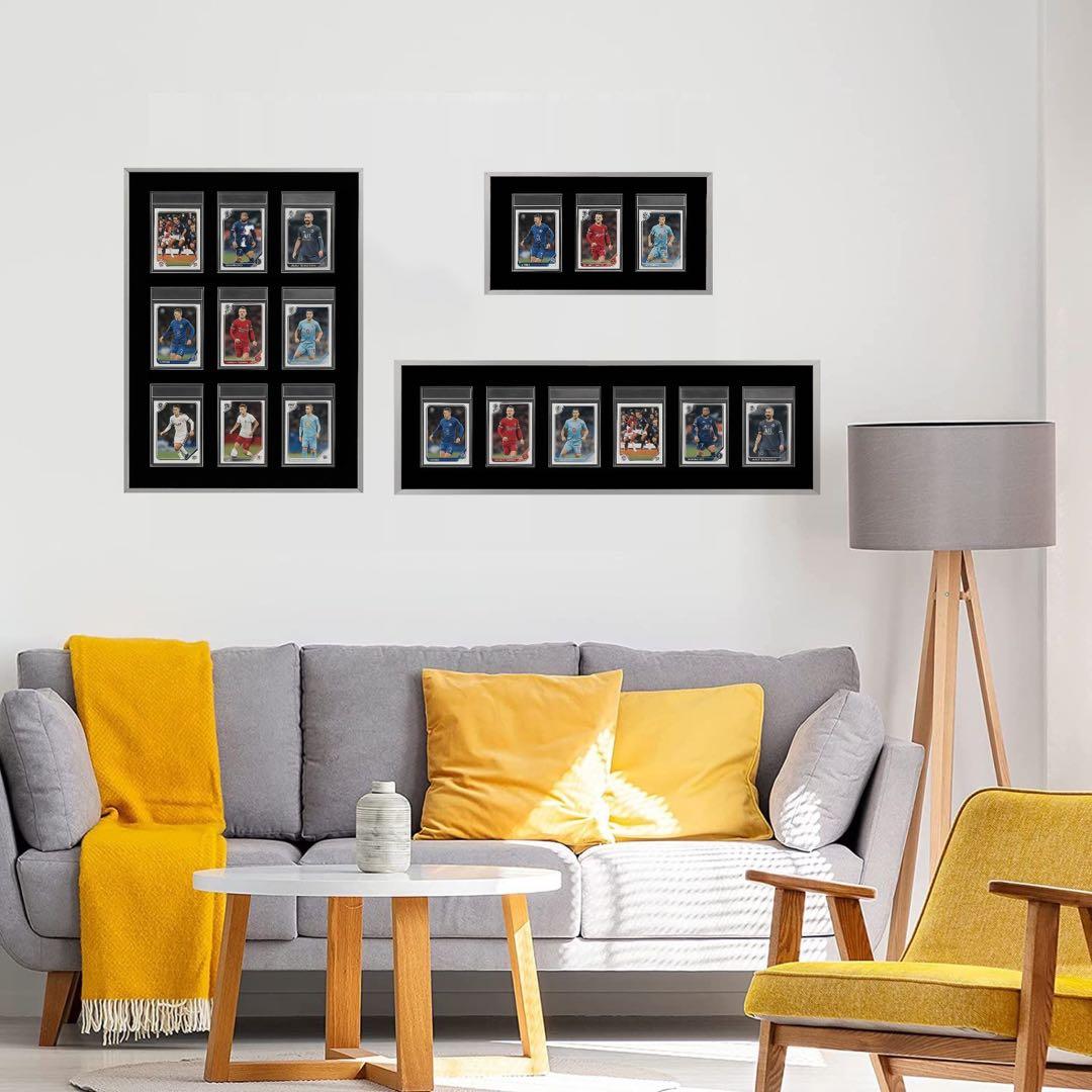 PSA鑑定用ケース　ディスプレイ　アルミ製　両面透明　壁掛け・卓上 6連　高級