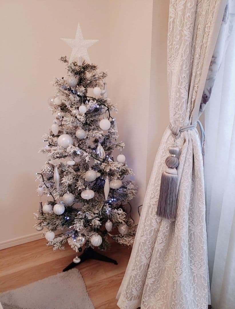 Francfranc カーテン 2枚 遮光2級 遮熱 ホワイト グレー 美品