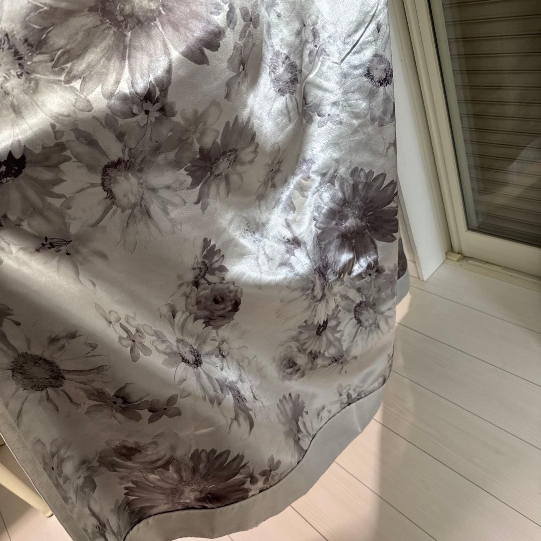 Francfranc カーテン 2枚 遮光2級 遮熱 ホワイト グレー 美品