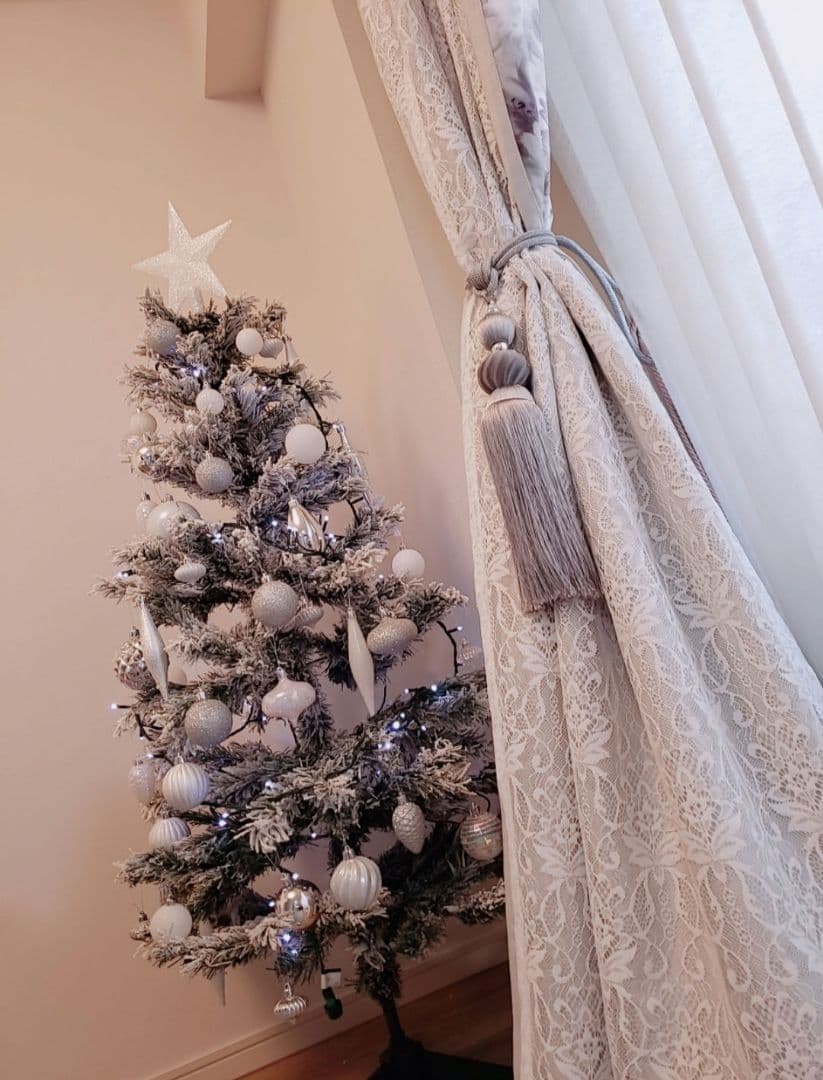 Francfranc カーテン 2枚 遮光2級 遮熱 ホワイト グレー 美品