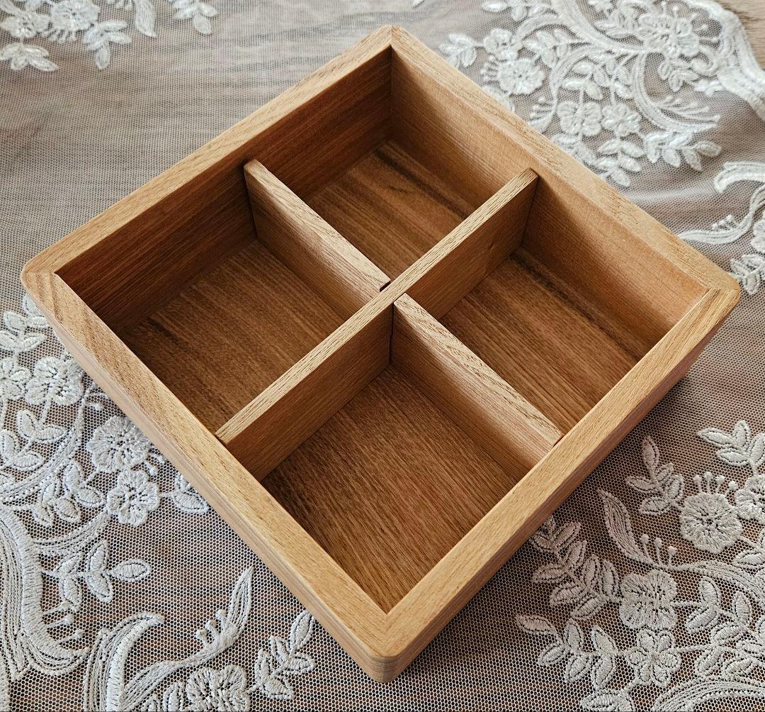 木製 タモ 三段重箱  新品