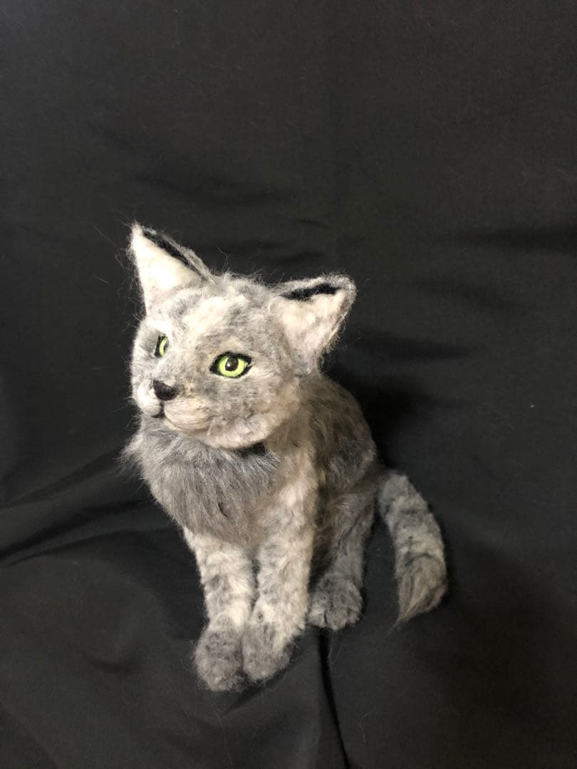 羊毛フェルト　ロシアンブルー　ウチの子　オーダー