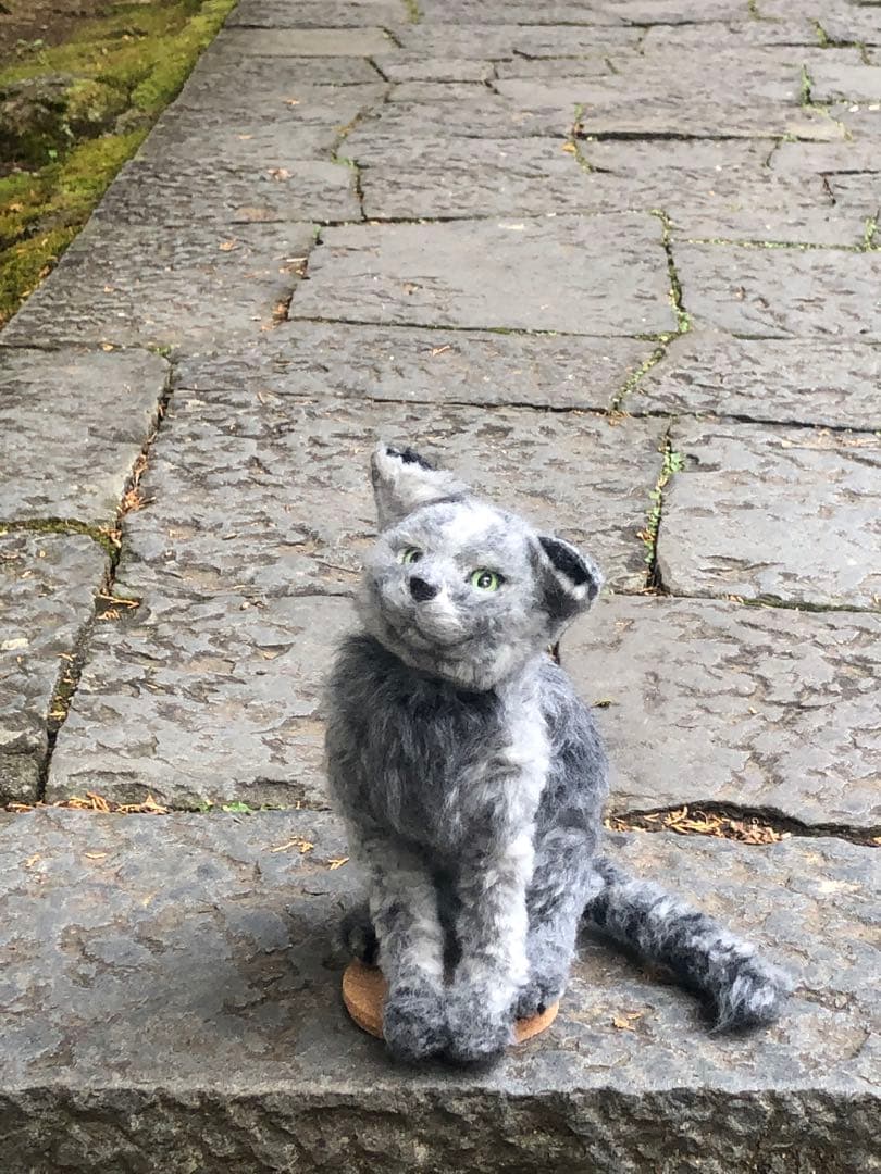 羊毛フェルト　ロシアンブルー　ウチの子　オーダー