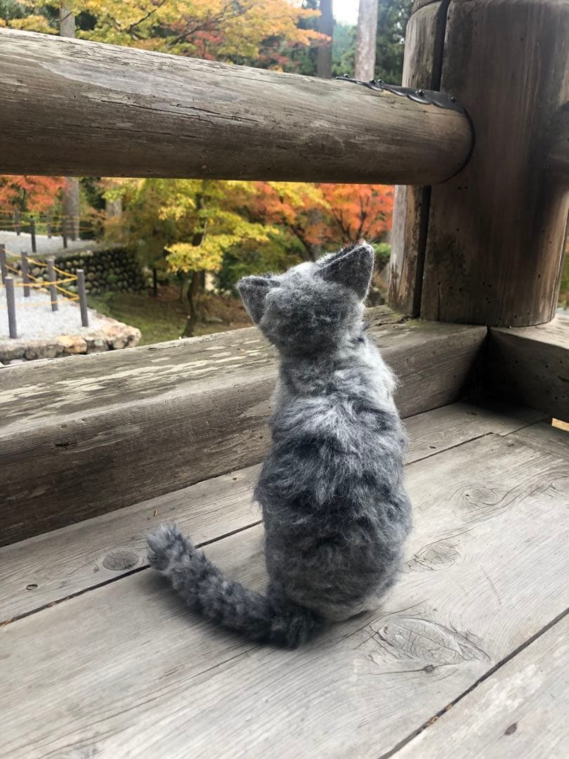 羊毛フェルト　ロシアンブルー　ウチの子　オーダー