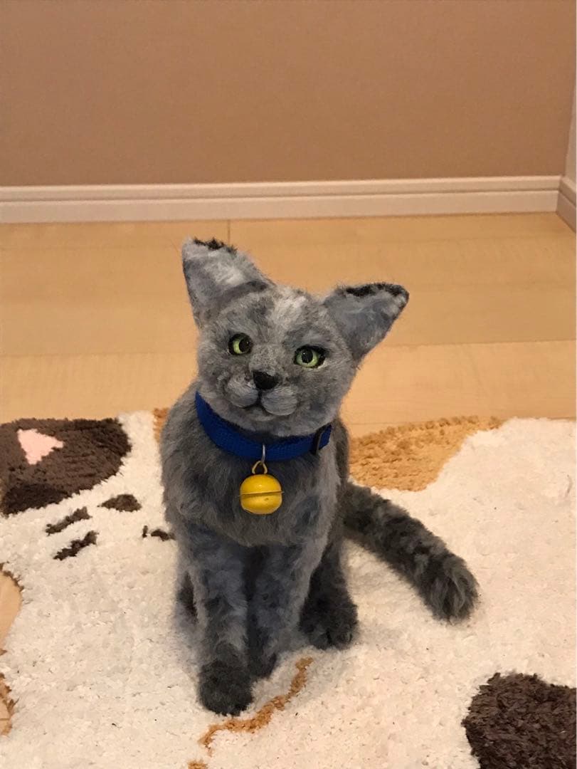 羊毛フェルト　ロシアンブルー　ウチの子　オーダー
