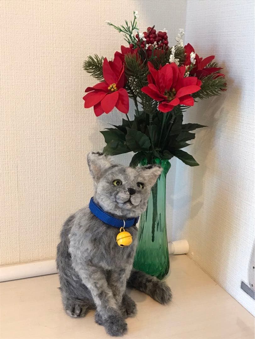 羊毛フェルト　ロシアンブルー　ウチの子　オーダー