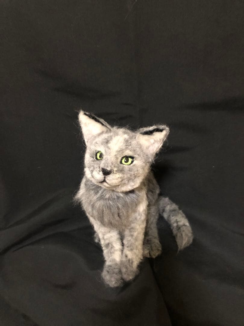 羊毛フェルト　ロシアンブルー　ウチの子　オーダー