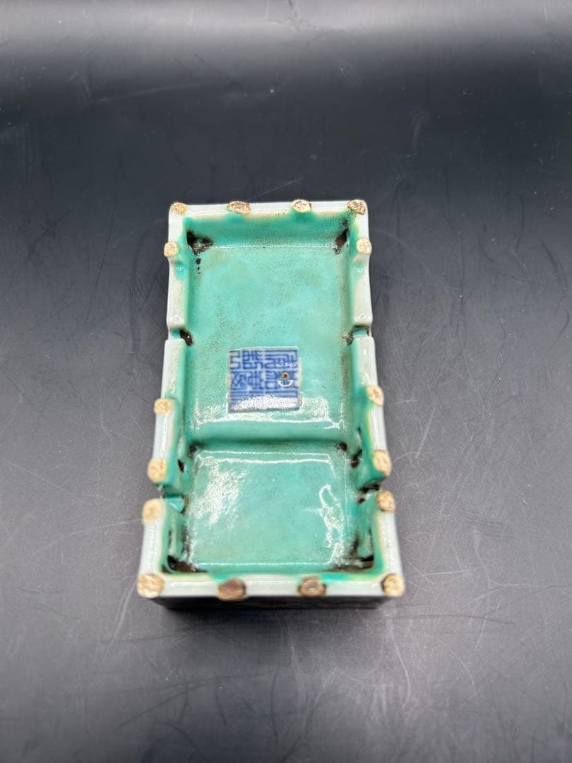 【希少】中国古玩 粉彩 文房四宝 3点セット 大清嘉慶年製 骨董 文房具 香炉