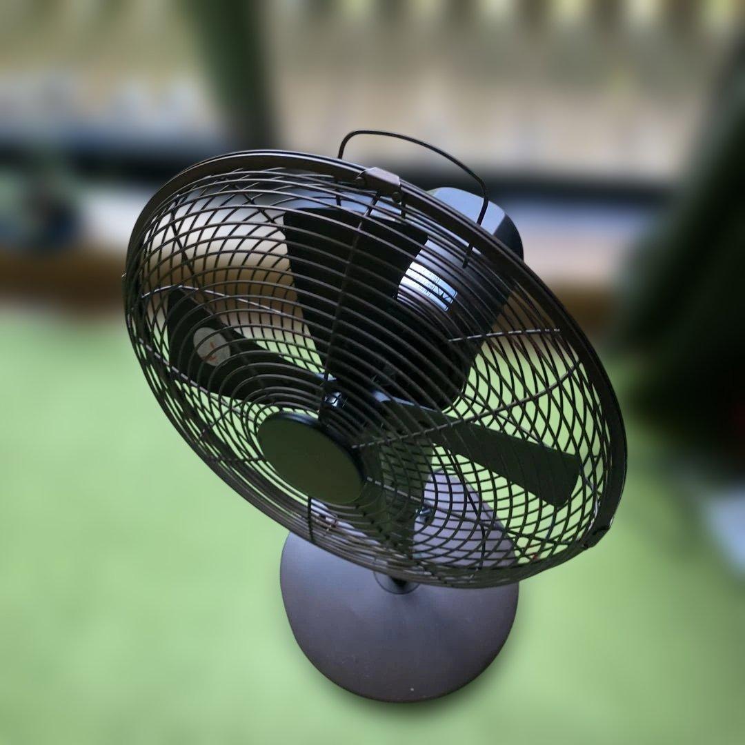 rir-350 ドウシシャ　金属製羽　扇風機　メタルブラウン　メタルファン