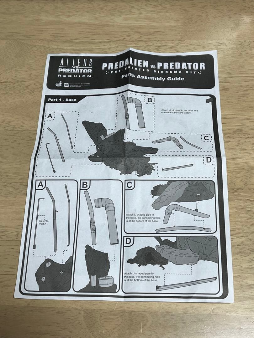 ホットトイズ ジオラマ　AVP2 プレデリアンVSプレデター 美品 輸送箱あり