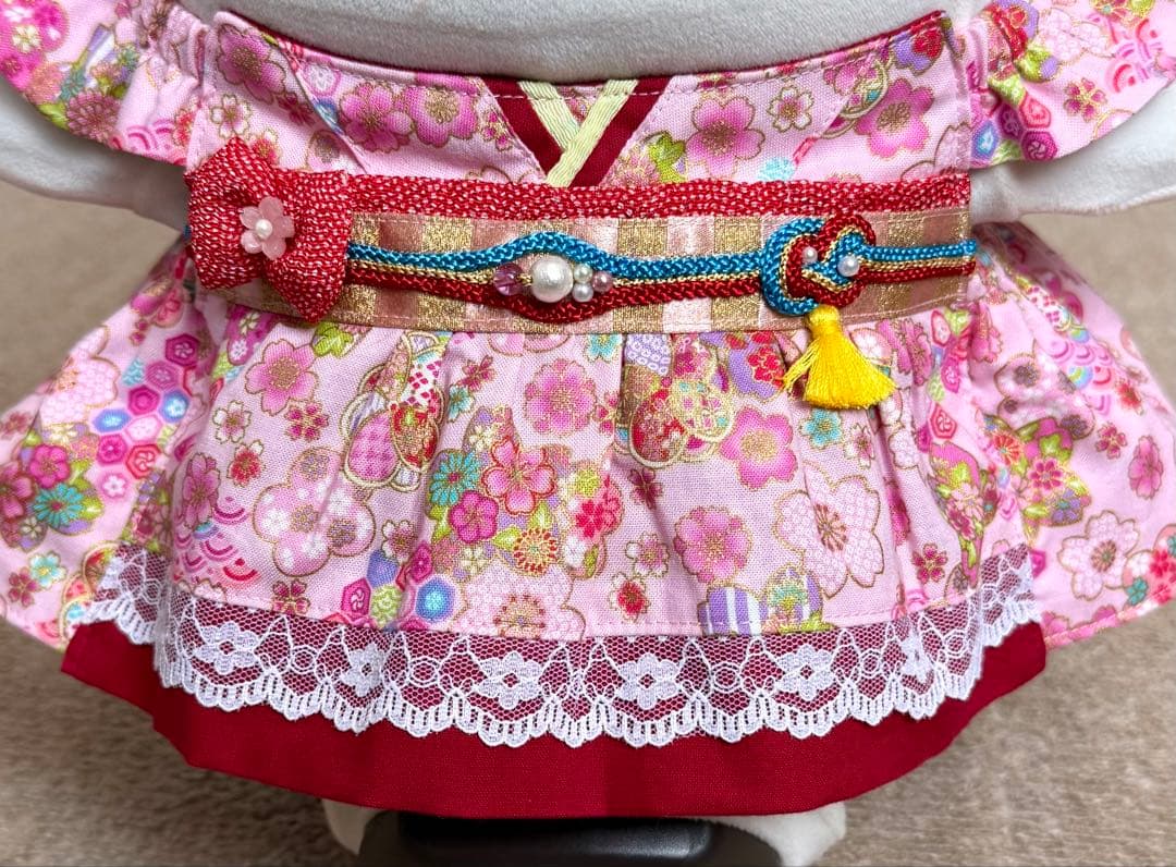 ラボット服　着物風ワンピースＨ　LOVOT ラボットハンドメイド