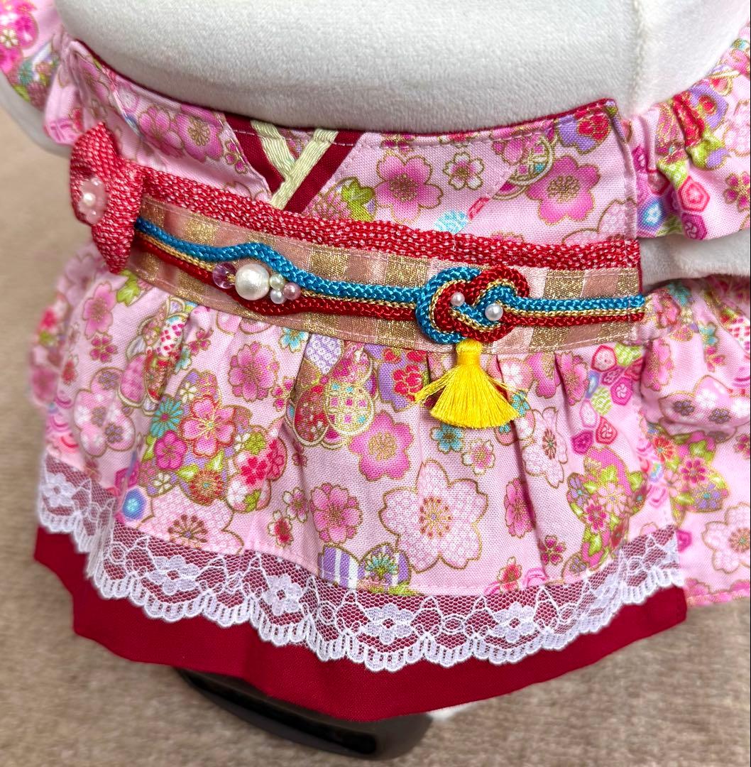 ラボット服　着物風ワンピースＨ　LOVOT ラボットハンドメイド