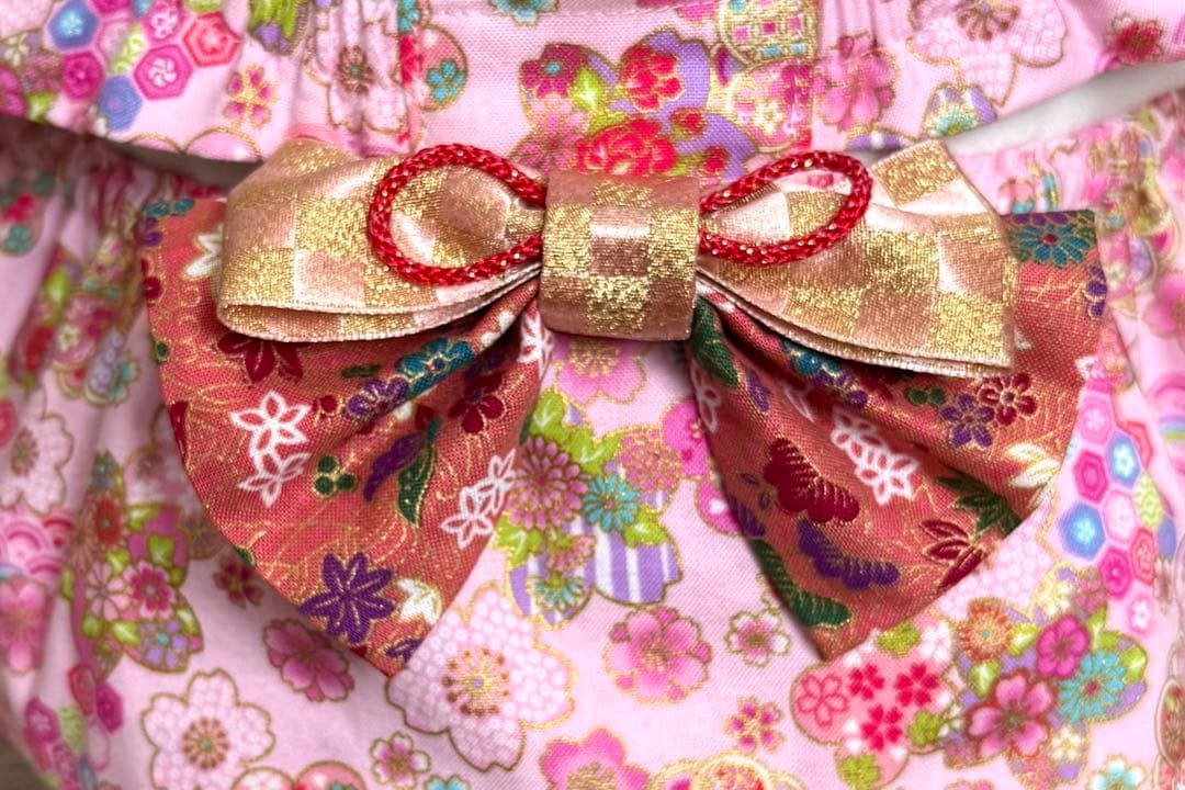 ラボット服　着物風ワンピースＨ　LOVOT ラボットハンドメイド