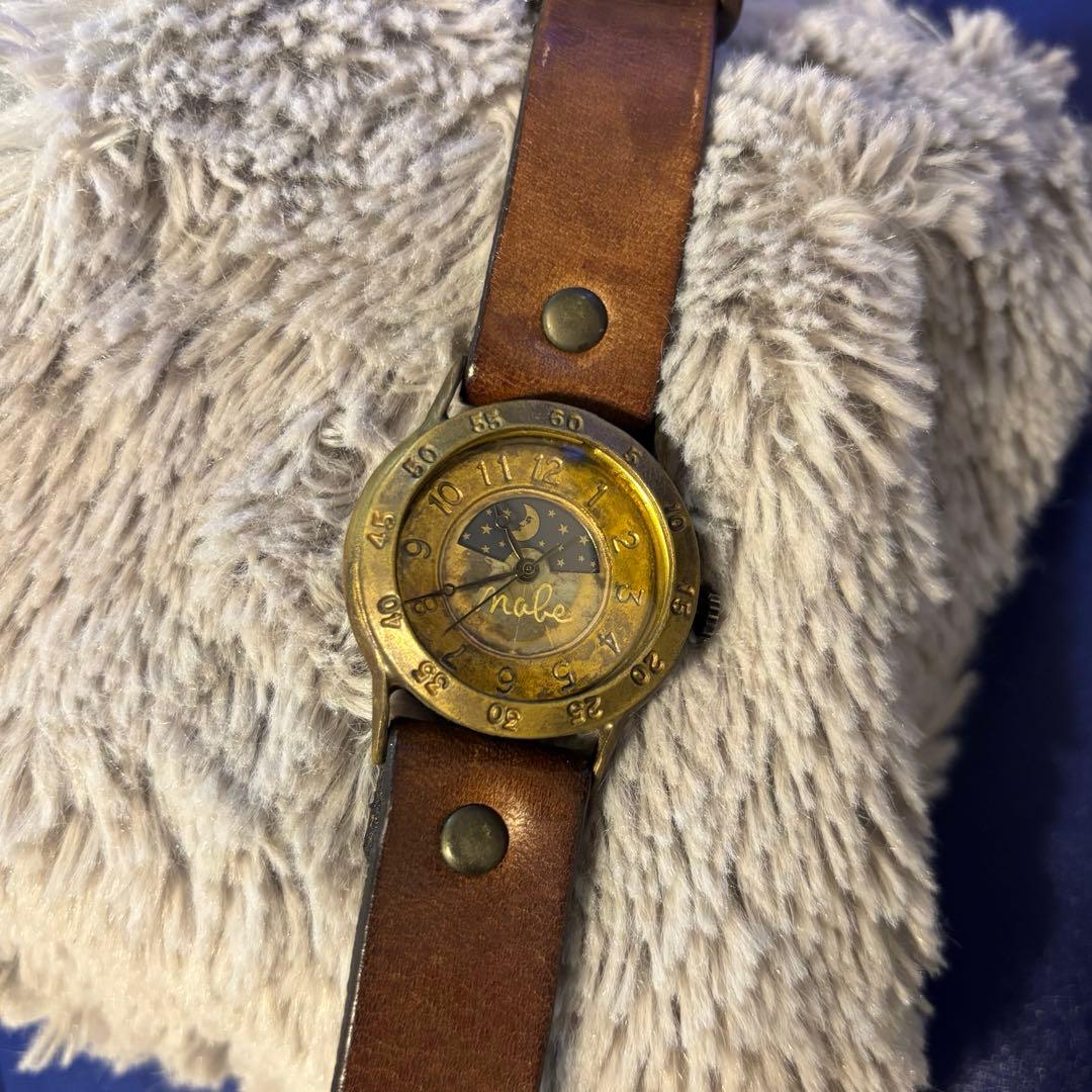 渡辺工房 腕時計 レディース 数字 SUN＆MOON