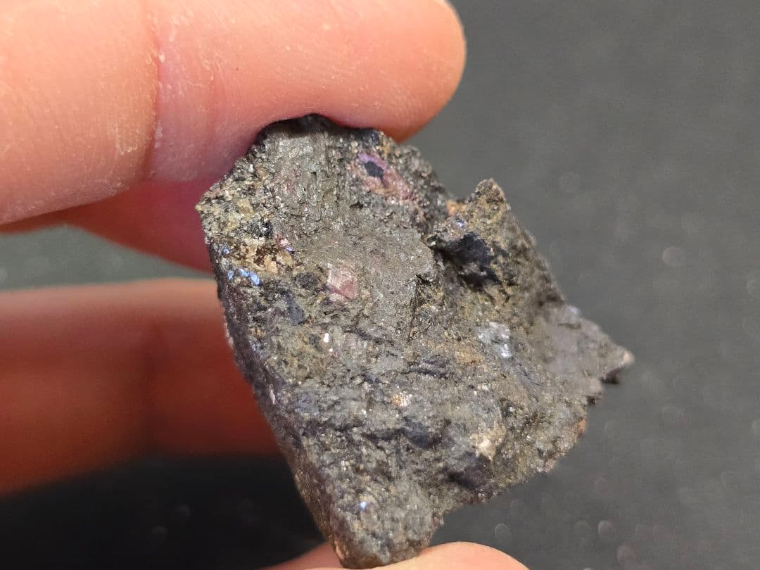 パイロクスマンガン 田口鉱山 自己採集品 原石