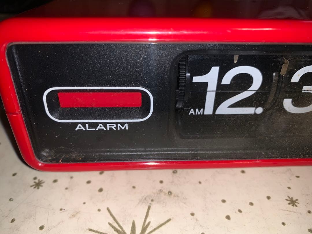 昭和レトロ　動作品　セイコー　SEIKO パタパタ時計　電池式　スペースエイジ