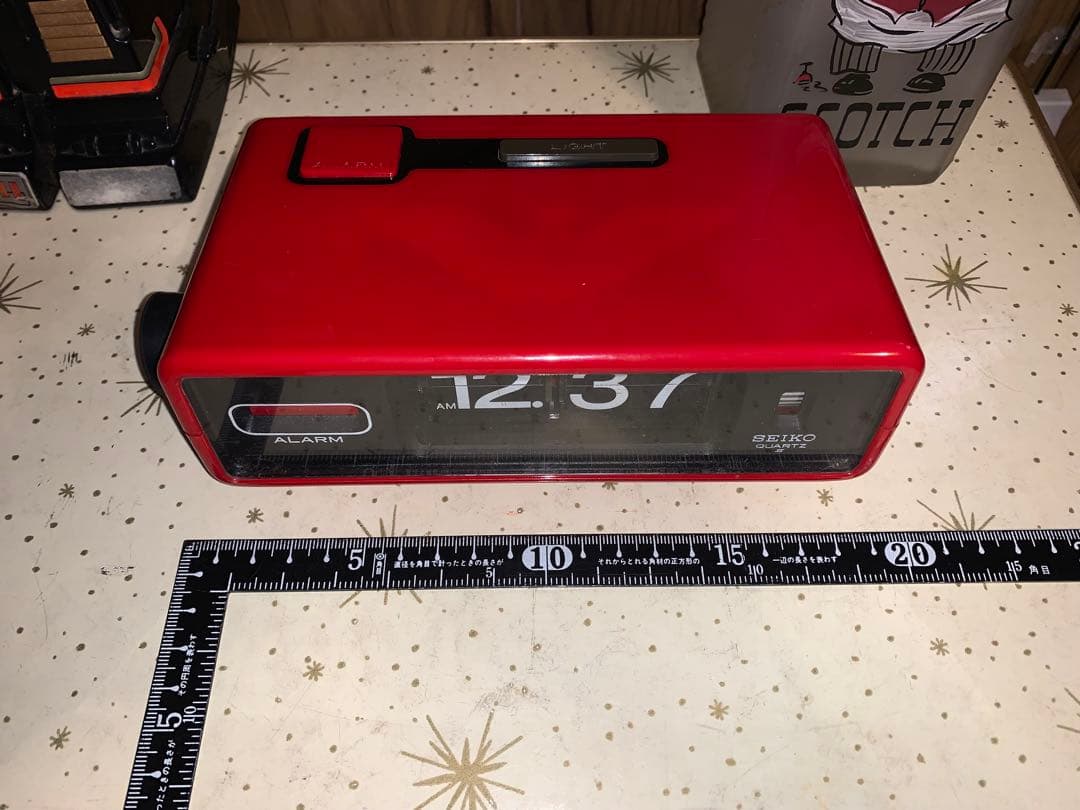 昭和レトロ　動作品　セイコー　SEIKO パタパタ時計　電池式　スペースエイジ