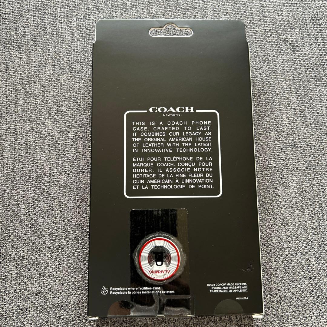 新品未使用COACH iPhone 14 ProMaxケース MagSafe対応