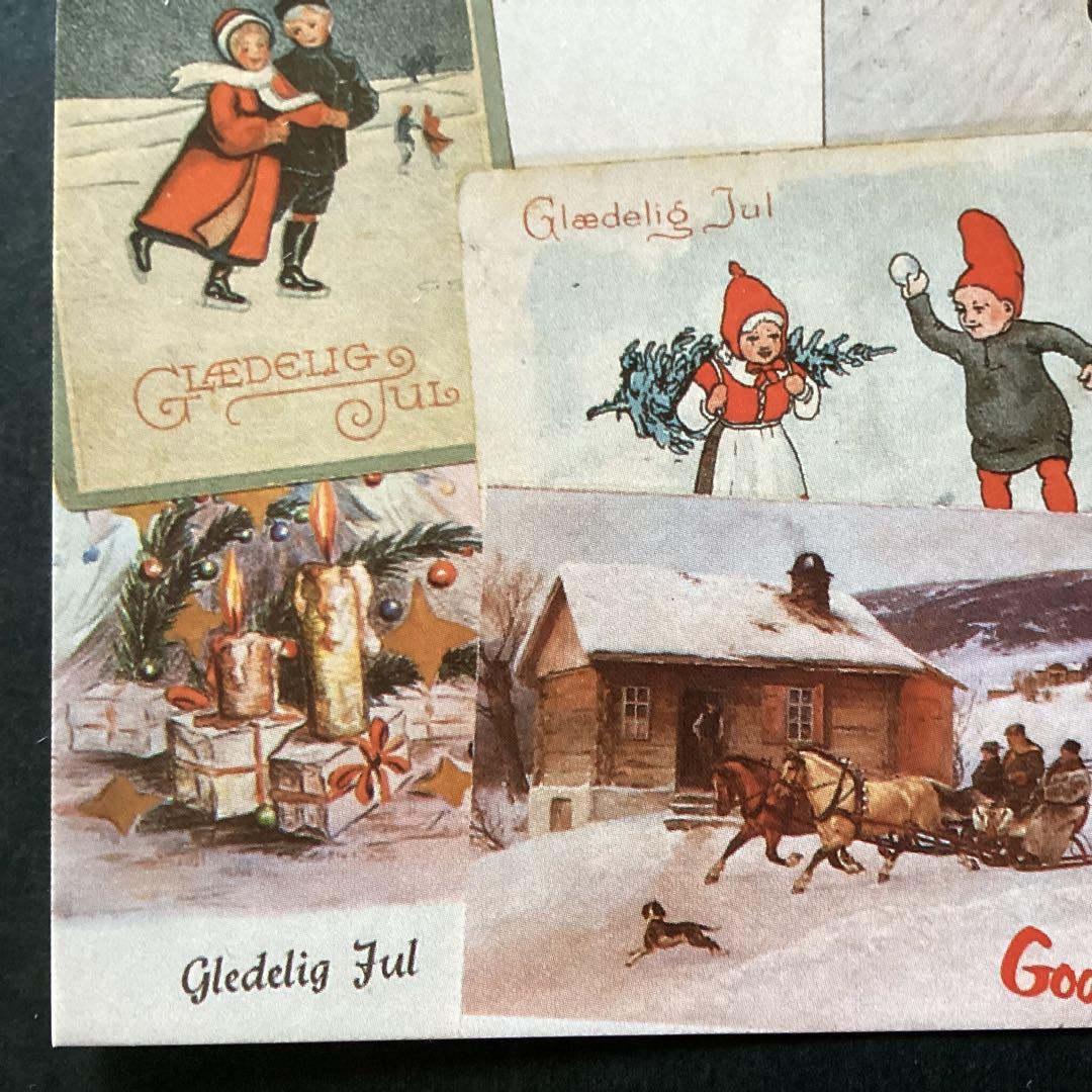 (おまとめ済み)外国使用済み切手　ノルウェー1993・95年クリスマスカード2枚