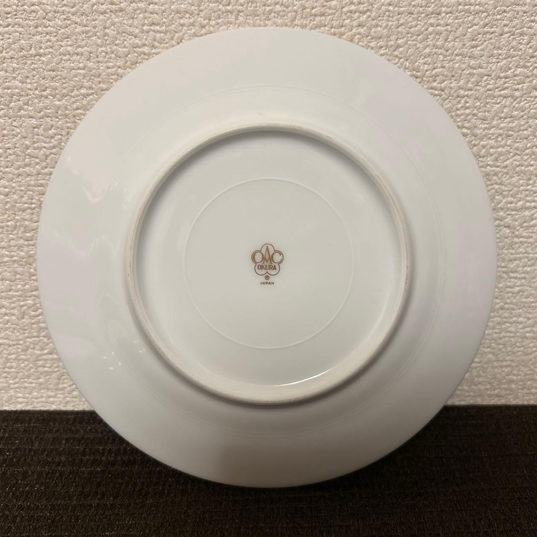 大倉陶園　ナポレオン　デザートプレート　16.8cm 金彩金蝕