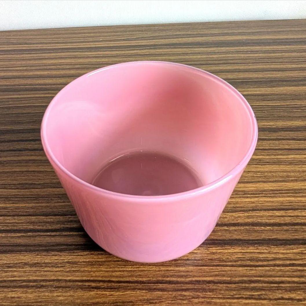 黒川登紀子 ガラス ピンク 食器 ボウル カップ