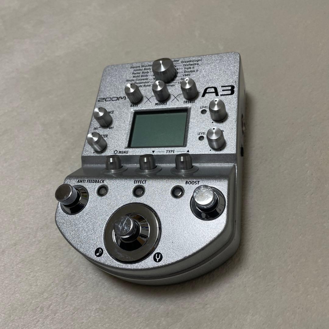 ZOOM A3 アコースティックギター マルチエフェクター プリアンプ DI