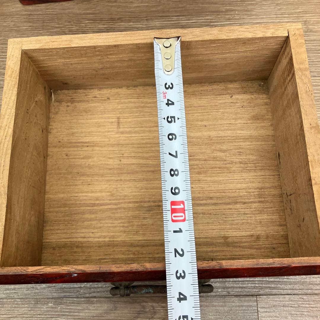 E-3 米山木工 小引き出し 2段 本棚 裁縫箱 ソーイングボックス 引き出し