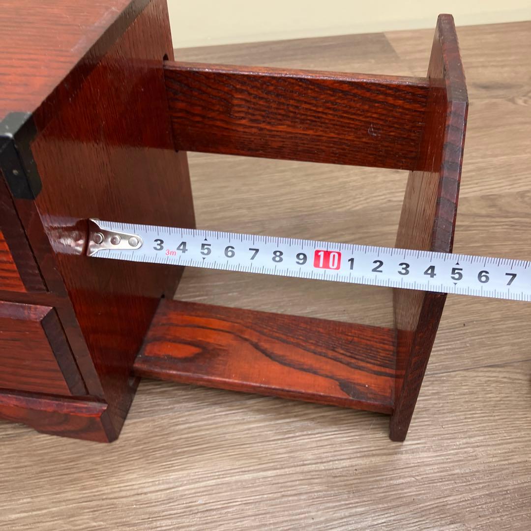 E-3 米山木工 小引き出し 2段 本棚 裁縫箱 ソーイングボックス 引き出し