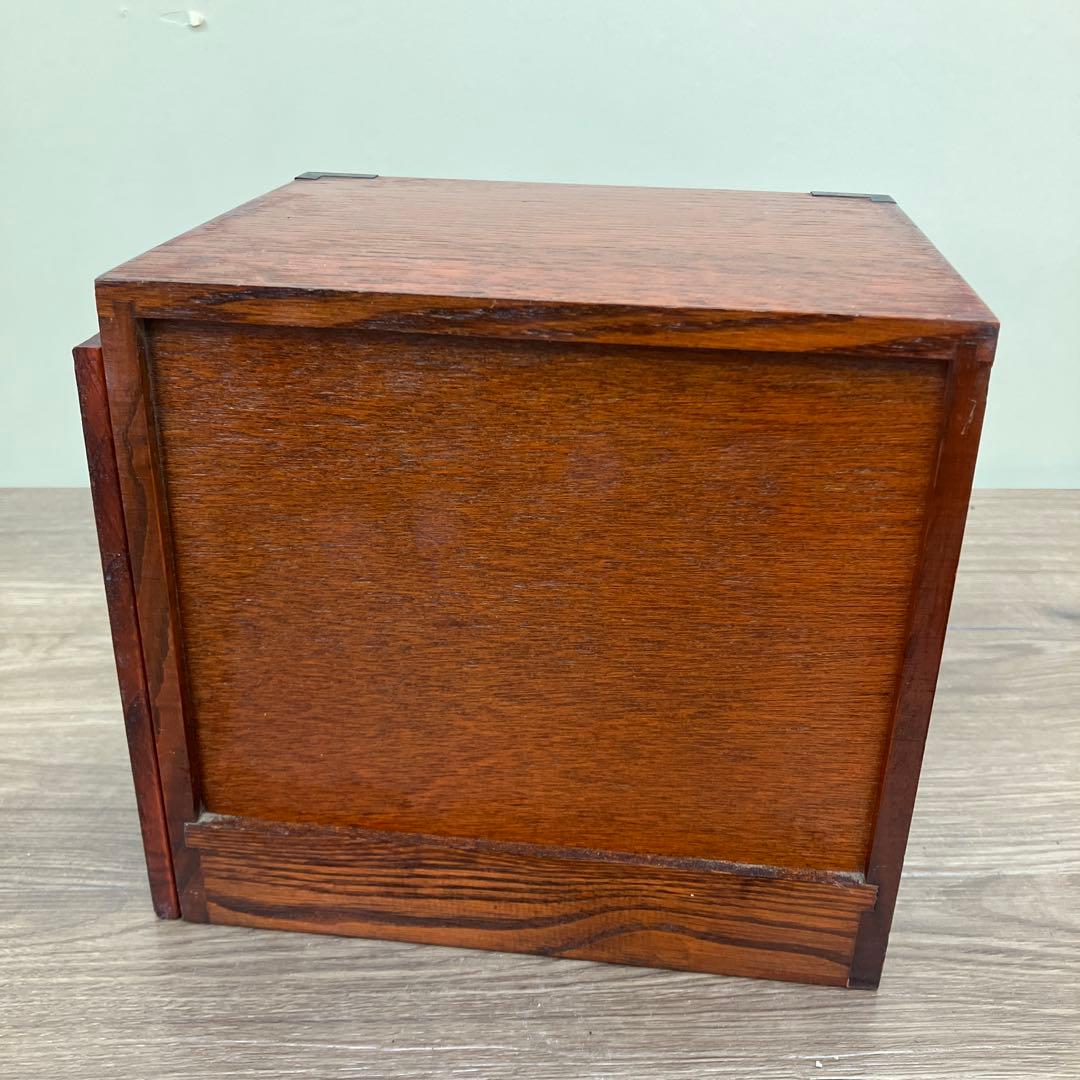 E-3 米山木工 小引き出し 2段 本棚 裁縫箱 ソーイングボックス 引き出し