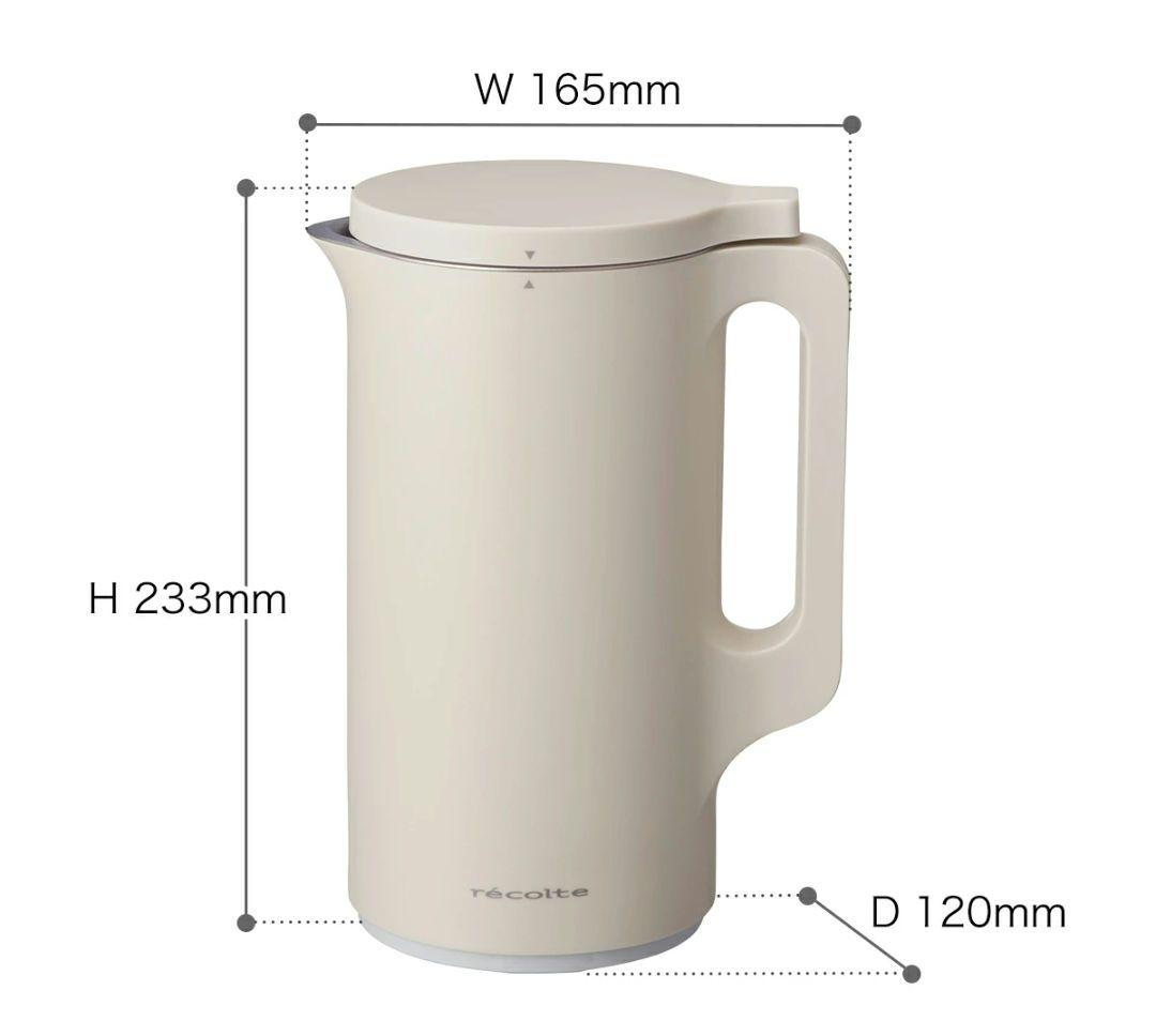 【チィさん】未使用☆レコルト☆豆乳メーカー☆ナチュラルブラック