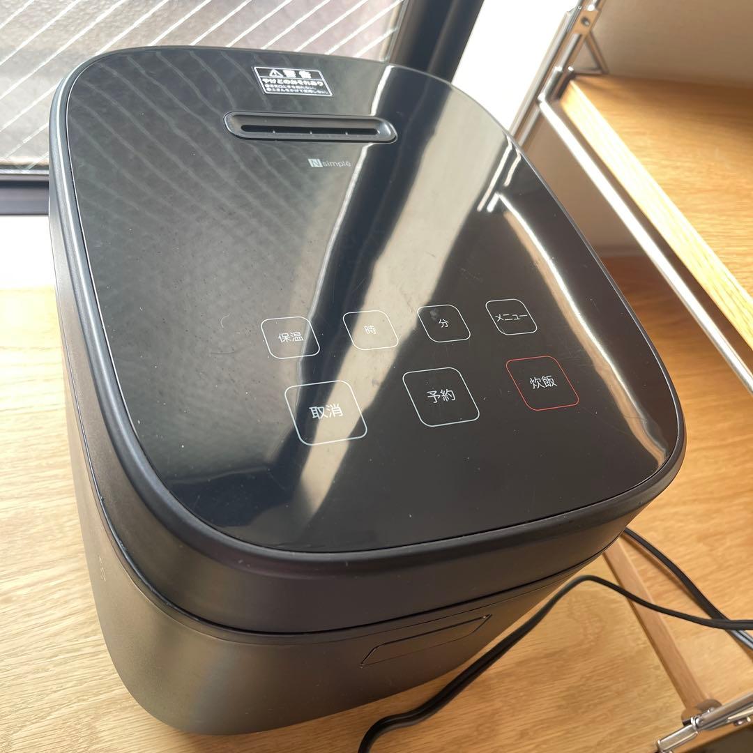 【新生活にピッタリ】シンプル炊飯器 ブラック