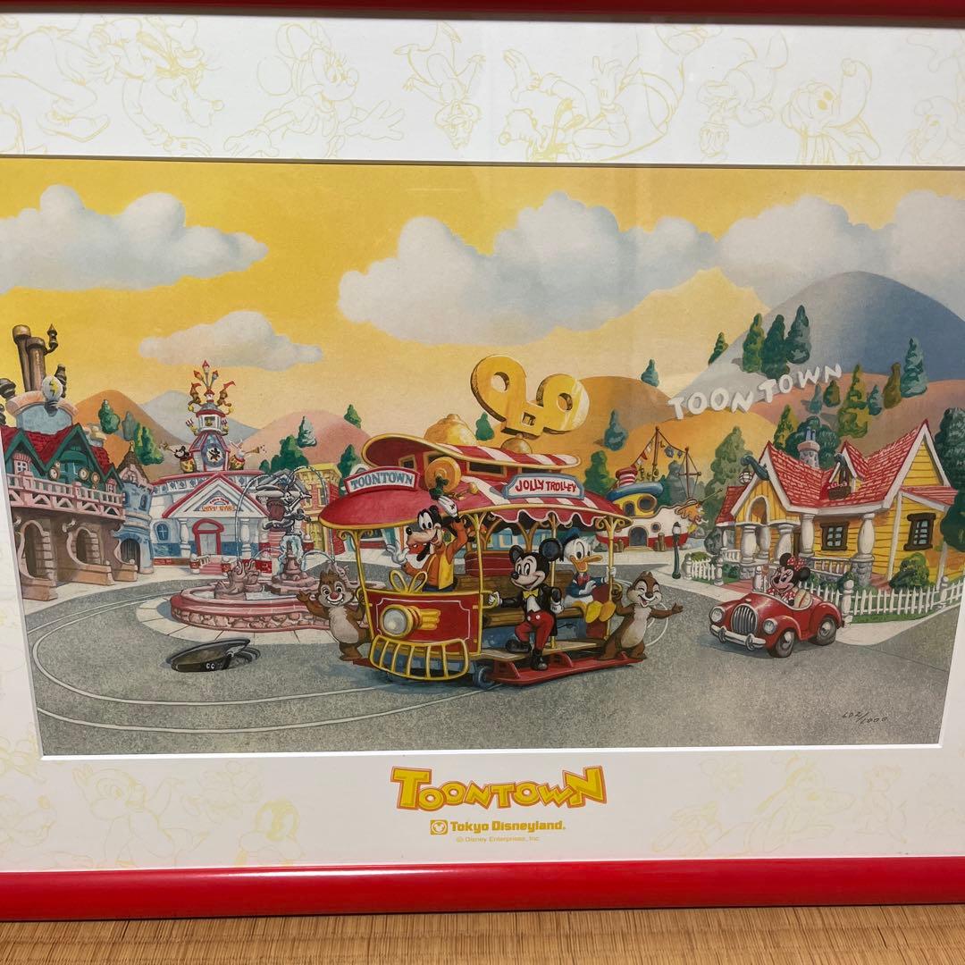 TOONTOWN リトグラフ 東京ディズニーランド TDL 602/1000
