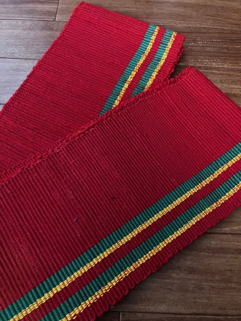 裂き織り　半幅帯　316センチ