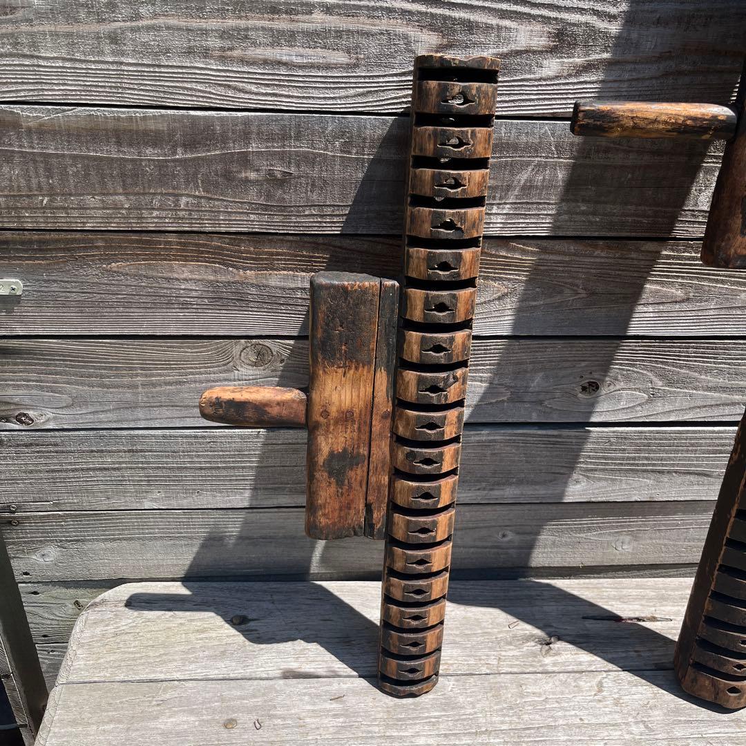 アンティークむしろ編み機