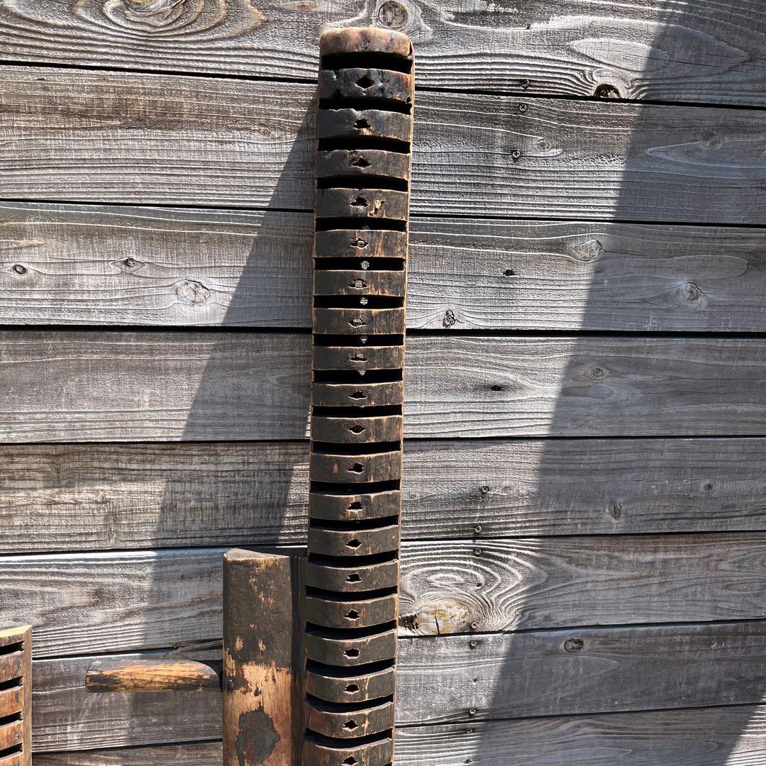 アンティークむしろ編み機