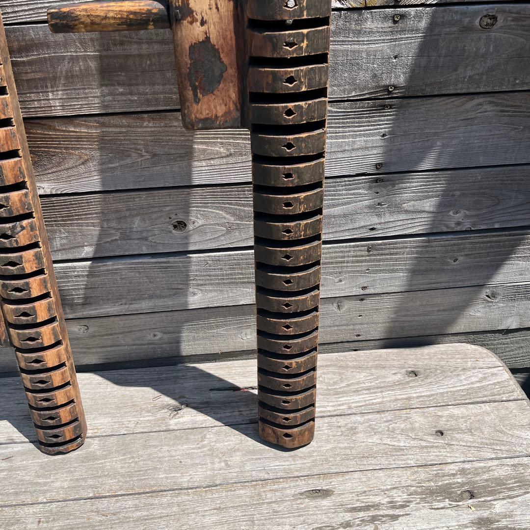 アンティークむしろ編み機