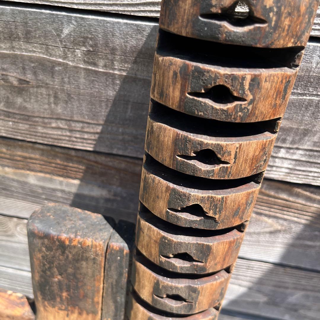 アンティークむしろ編み機