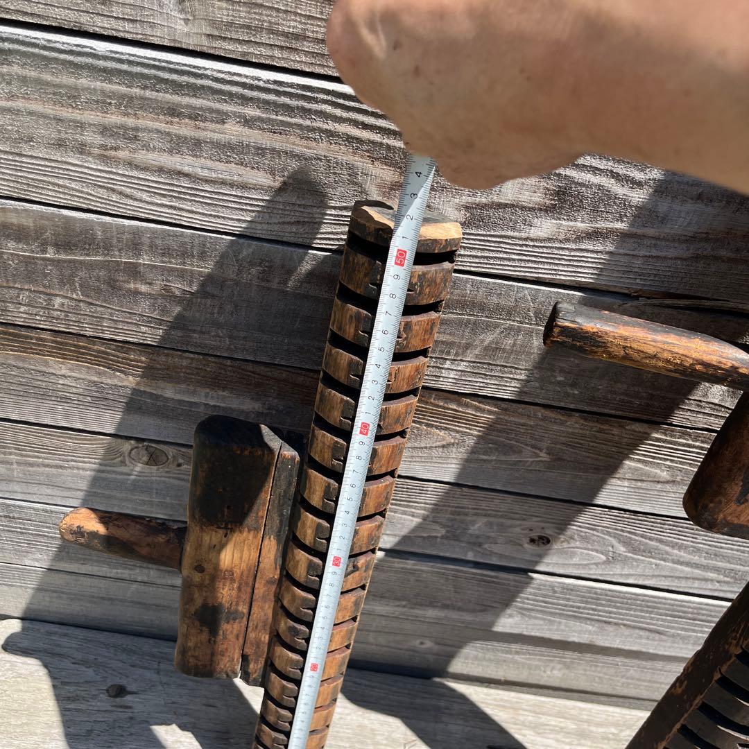 アンティークむしろ編み機