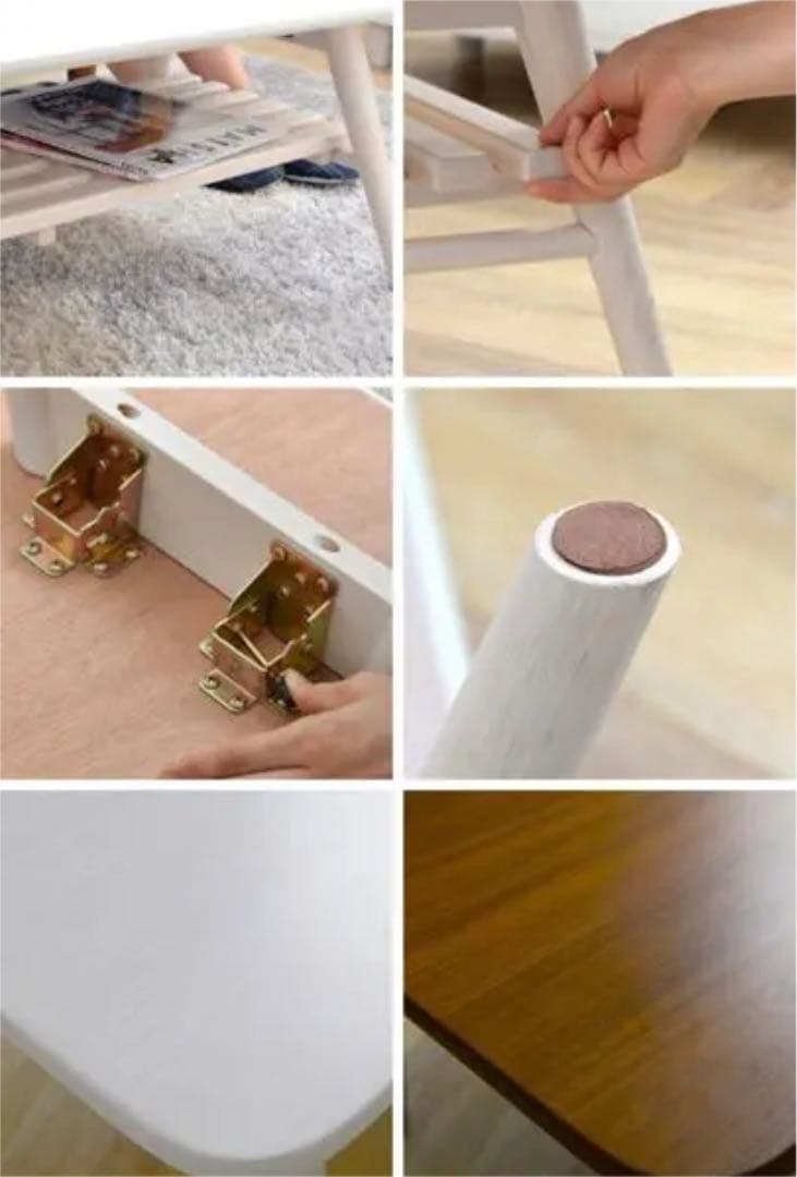 ローテーブル 折りたたみ ホワイト 白 収納 北欧 おしゃれ