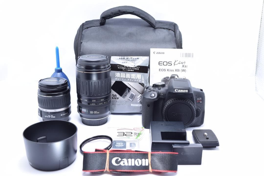 Canon Kiss X8i 　Ｗレンズ　超望遠レンズセット