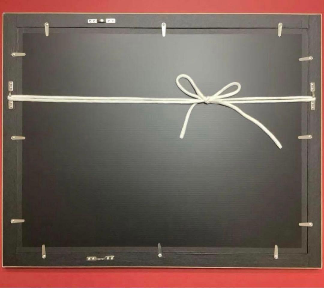 絵画・額縁・版画・上砂理佳・あんず色の村・ピグメントプリント版画・可愛い・美術品