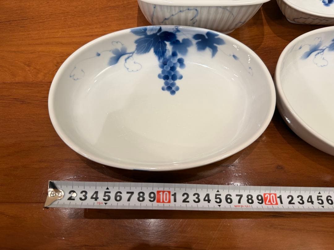 深川製磁　ブルーワイナリー　4点セット