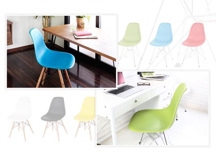オフィス リモートワーク おしゃれ 北欧 収納 いす チェア スチール脚 ライム