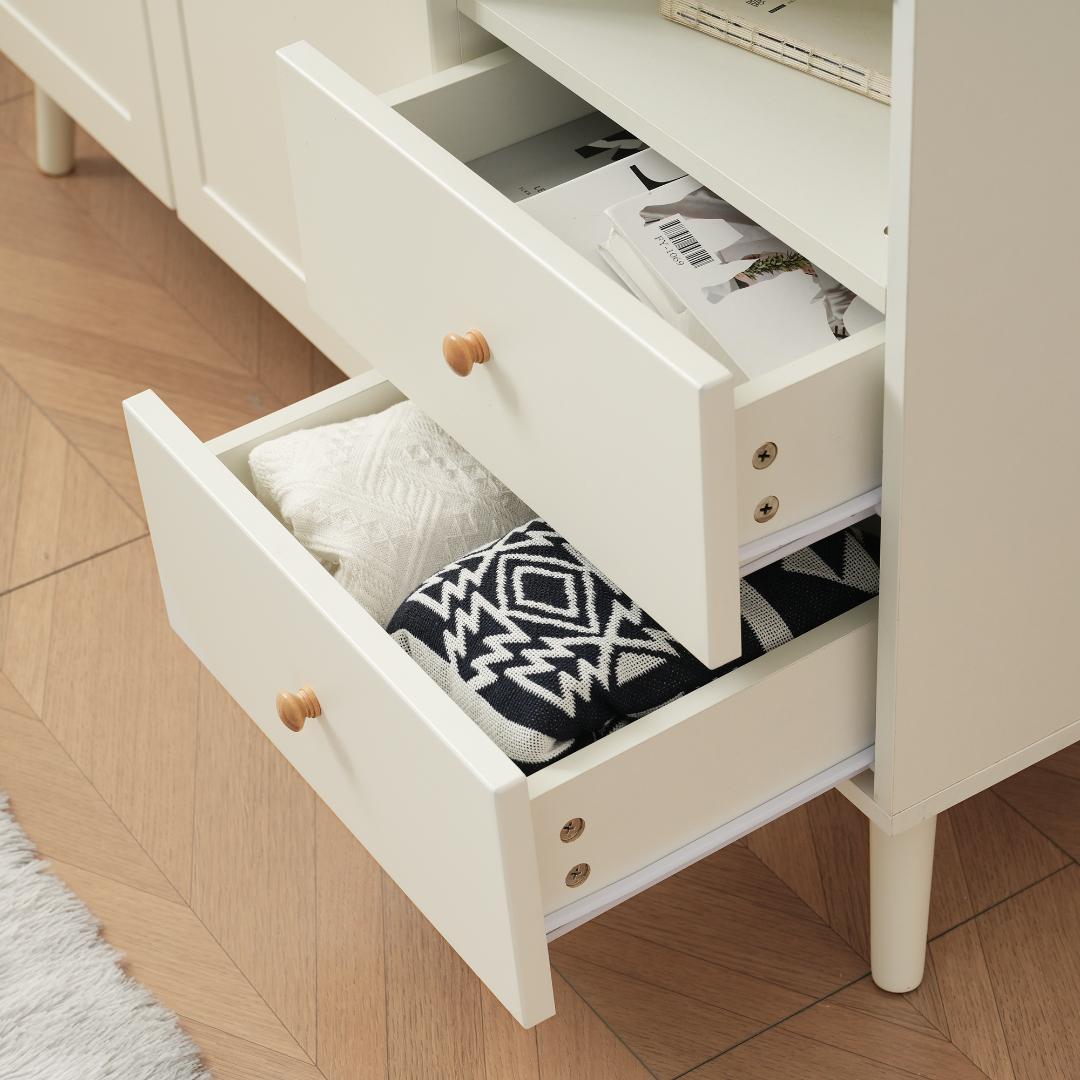 春分セール！キャビネット サイドボードリビング収納 35cm×118cmオシャレ